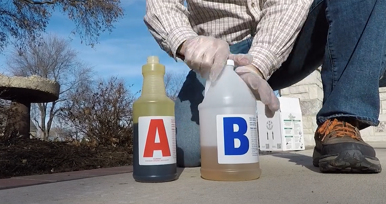 Postloc® backfill foam for quick and easy fence post installation